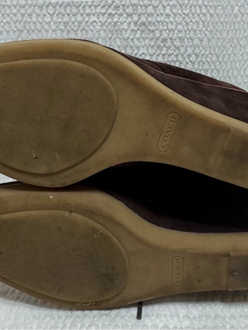 Coach Women's Suede Wedge Ankle Booties - Dark Brown lace up